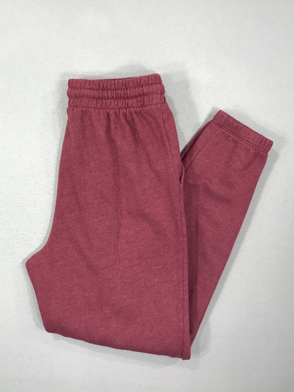 SO The Favorite Joggers Women's Medium Red Sweatpants Drawstring Elastic Pockets